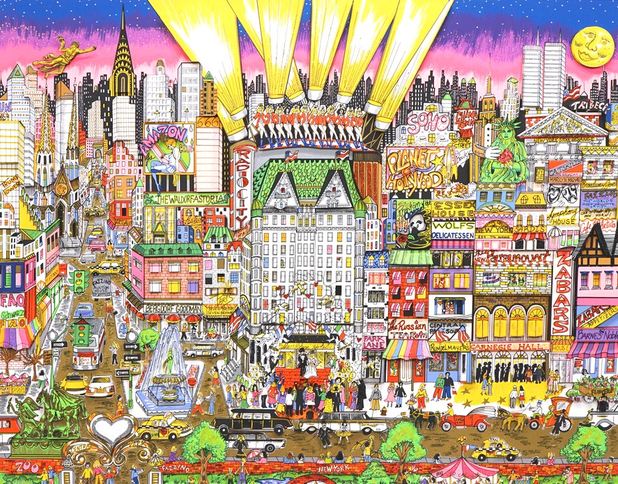 チャールズ・ファジーノの絵画作品　タイトルは、WEDDING NITE, NEW YORK